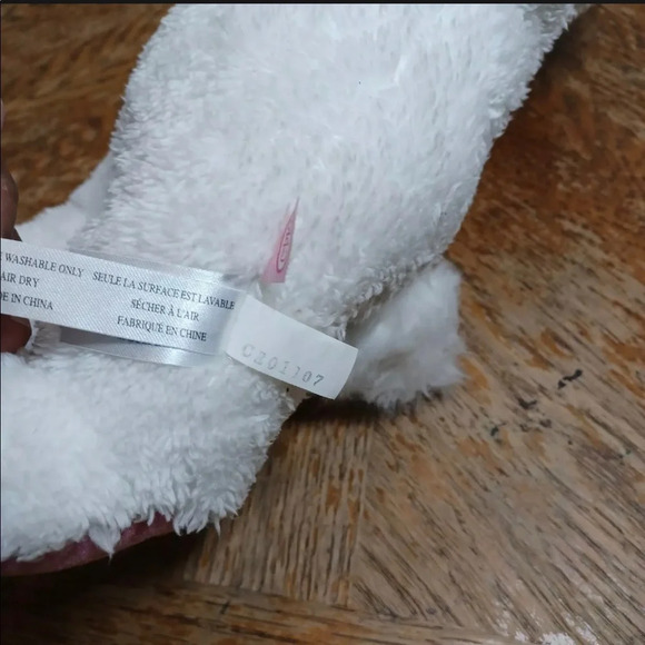 2006 Cabbage Patch Kids White Bunny Rabbit Pink Ears & Paws Blue Eyes 13”. - Picture 6 of 7